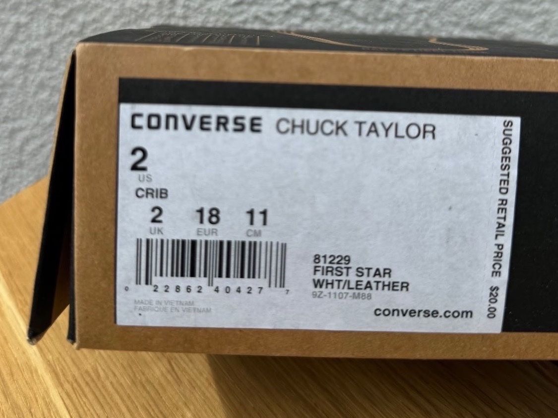 Converse Schuhe für Jungen: Baby Converse Chuck Taylor All Star – Neu und originalverpackt aus Wohlen b. Bern von nicolez8 2