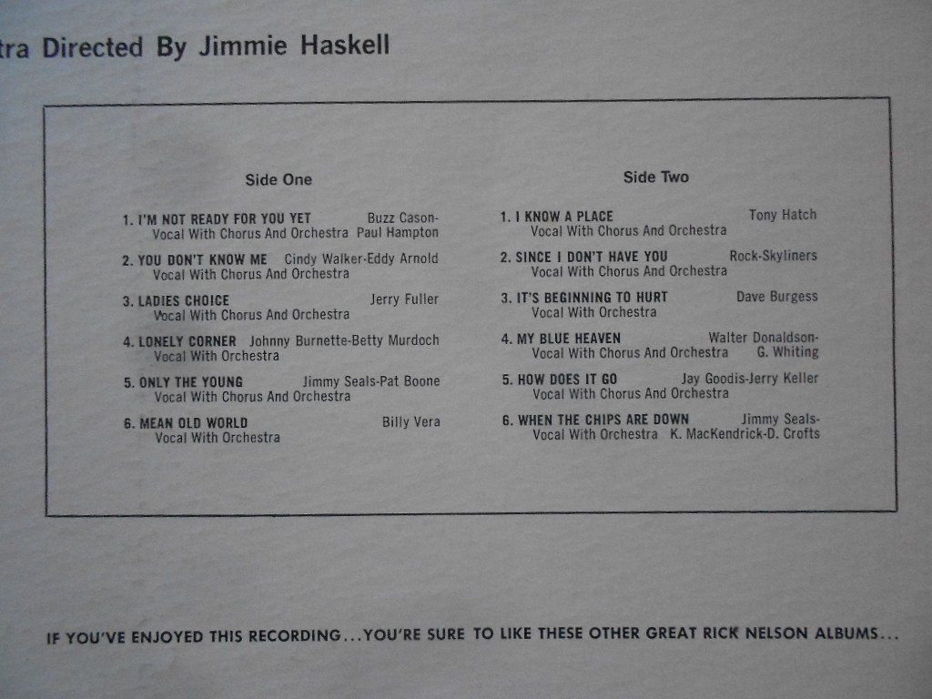 Dischi in vinile: RICK NELSON  -  BEST ALWAYS – Usato da Bex venduto da Giorgiob 2