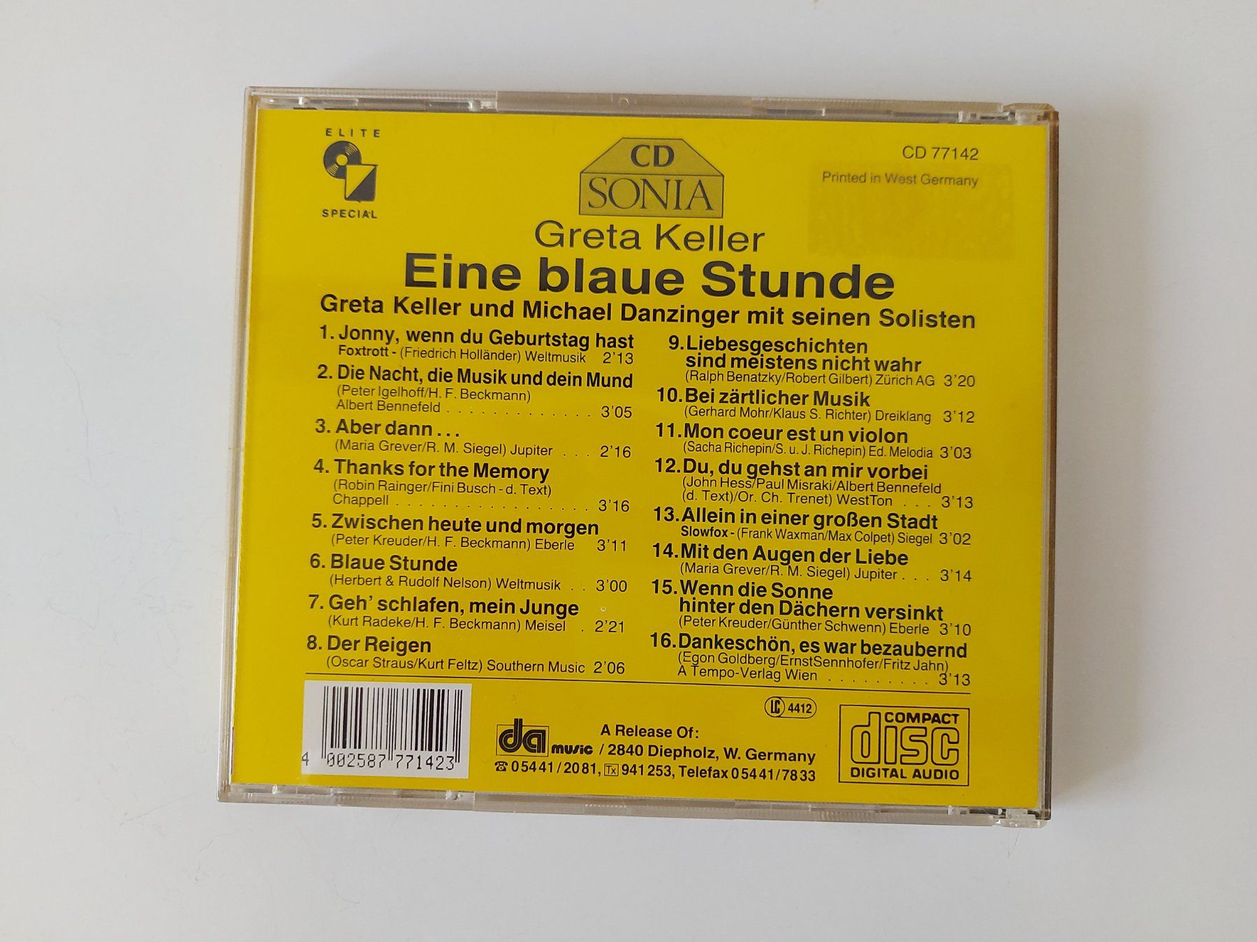 CD: GRETA KELLER  "Eine Blaue Stunde"   STAR-Portrait  CD – Usato da Zürich venduto da Daniel517 2