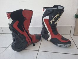 Motorradstiefel TCX Grösse 43 rot schwarz gebraucht