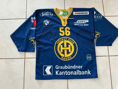 HCD Davos Trikot / # 56 Dino Wieser / 2018-2019 / Grösse S