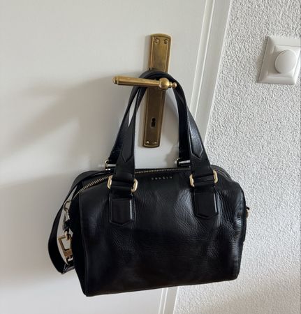 Sac cuir noir Sandro