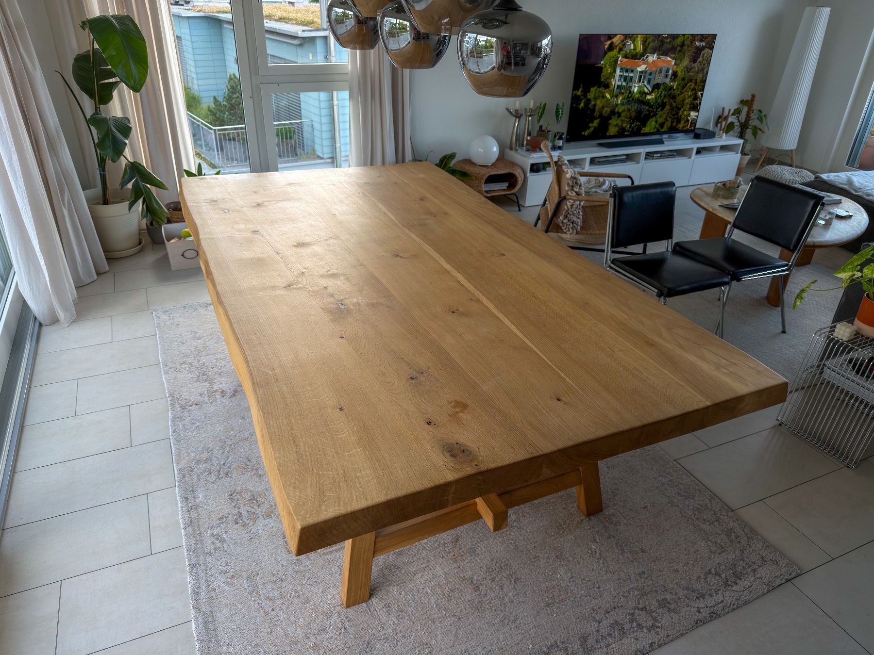 Tavoli: Massivholztisch aus Eiche, 240x130cm – Usato da Richterswil venduto da ski_7ffp 2