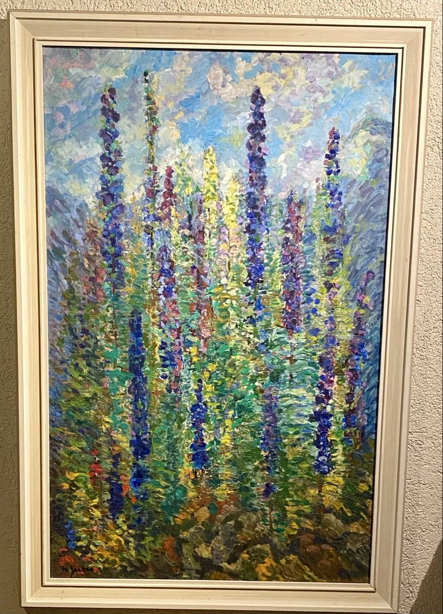 Gemälde: Gemälde farbenfrohe Blumenwiese – Gebraucht aus Muri b. Bern von Chrigubern