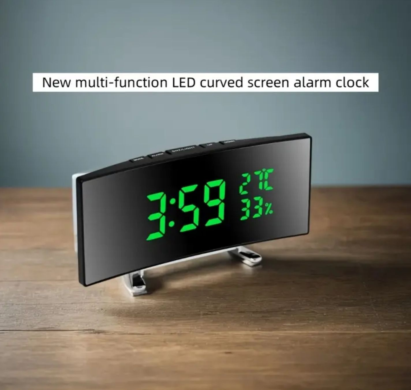 Wecker: 6.6-Zoll Multifunktionaler LED-Wecker mit Gebogenem Display – Neu und originalverpackt aus Winterthur von Pcline1 4