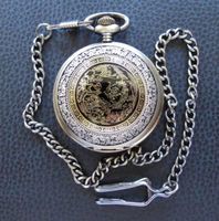 Drachen-Motiv Taschenuhr Quarz Dragon