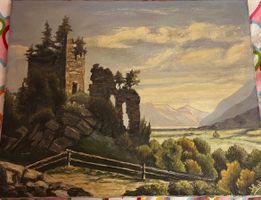 Original Gemälde J.Gygli ohne Rahmen
