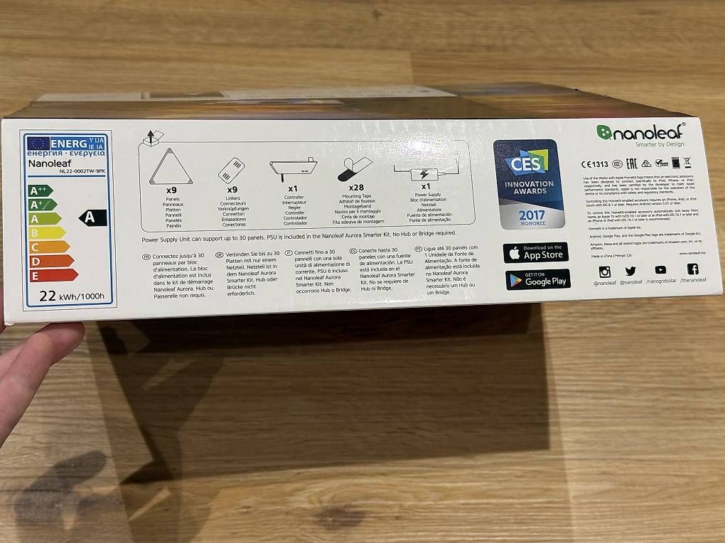 Lampade: Nanoleaf Light Panels Smart Home Aurora Starter Kit – Usato da Mogelsberg venduto da mhl_99dz 4