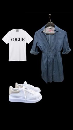 Sommer Bluse Tally Weijl Jeans Optik, Grösse 34, Top Zustand