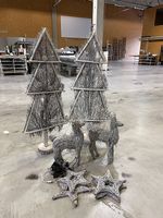 Weihnachtsdekoration aus Naturzweigen  Komplettset .
