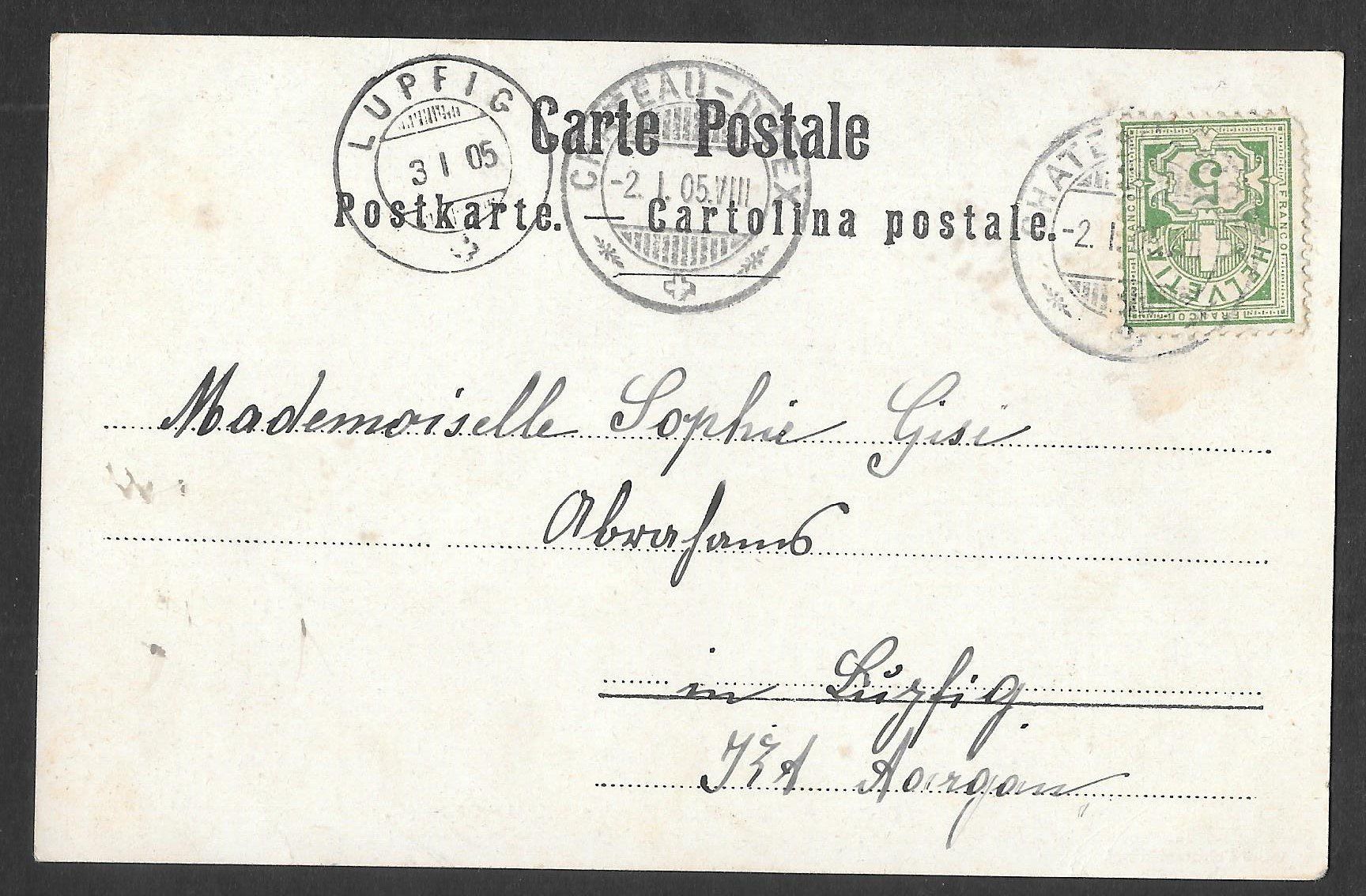 Cartoline postali: Château-d'Oex Hotel Pension Beau-Sejor – Usato da Olten venduto da clotaldi 1