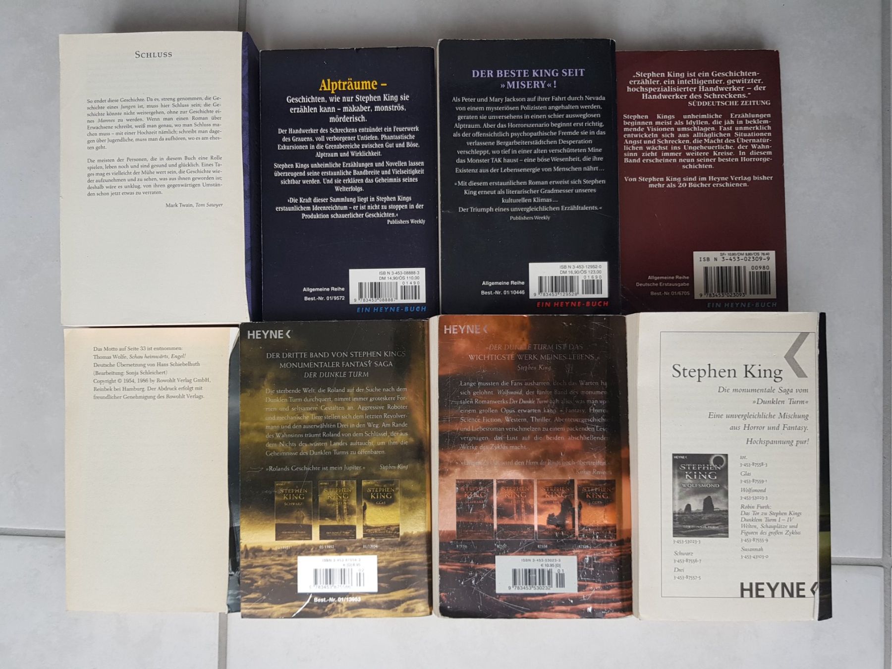 Libri: Stephen King Bücher (8stk) – Usato da Kappel SO venduto da SebsPlants 1