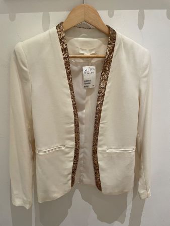 NEW H&M Blazer mit goldenen Pailletten