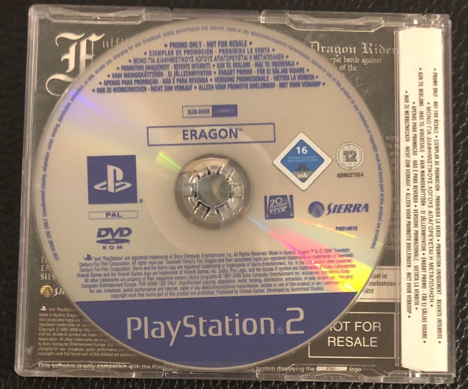 Sony Giochi: Eragon Sony PS2 Promo – Usato da Kestenholz venduto da Naruto_01 1