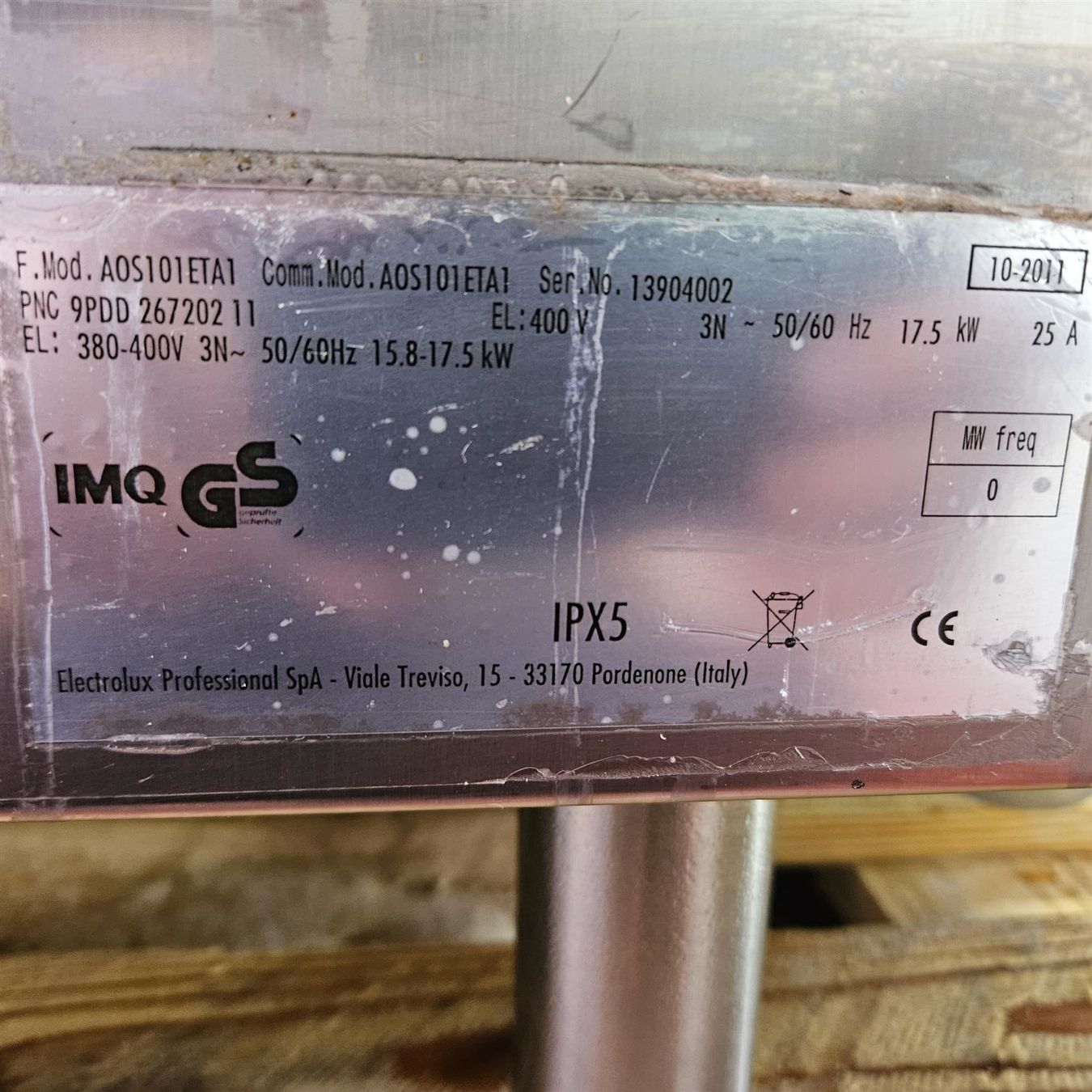 Electrolux Forni: ELECTROLUX Air-O-Steam 3 Jg.10.2011 – Usato da Niederdorf venduto da LeptonAG 4