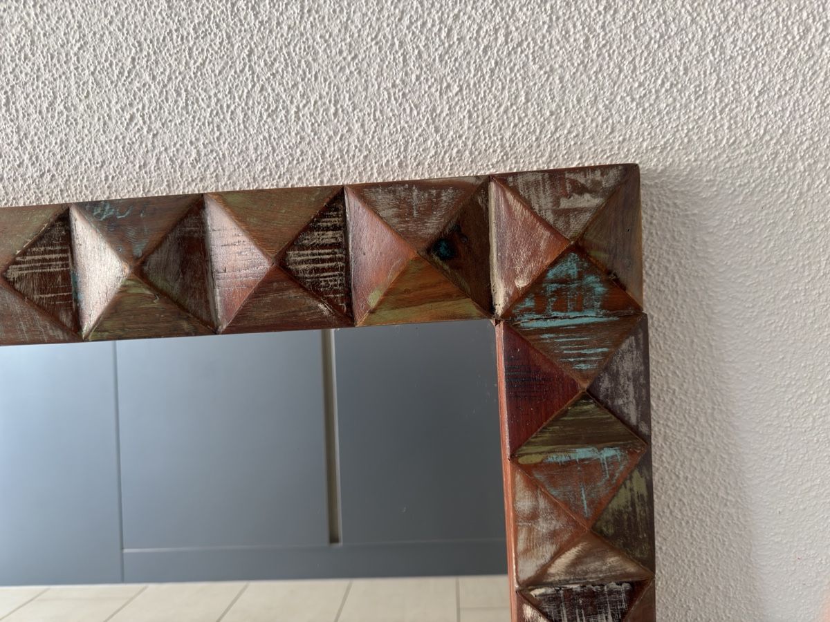 Spiegel: Vintage Holzspiegel midcentury modern – Gebraucht aus Richterswil von ski_7ffp 2