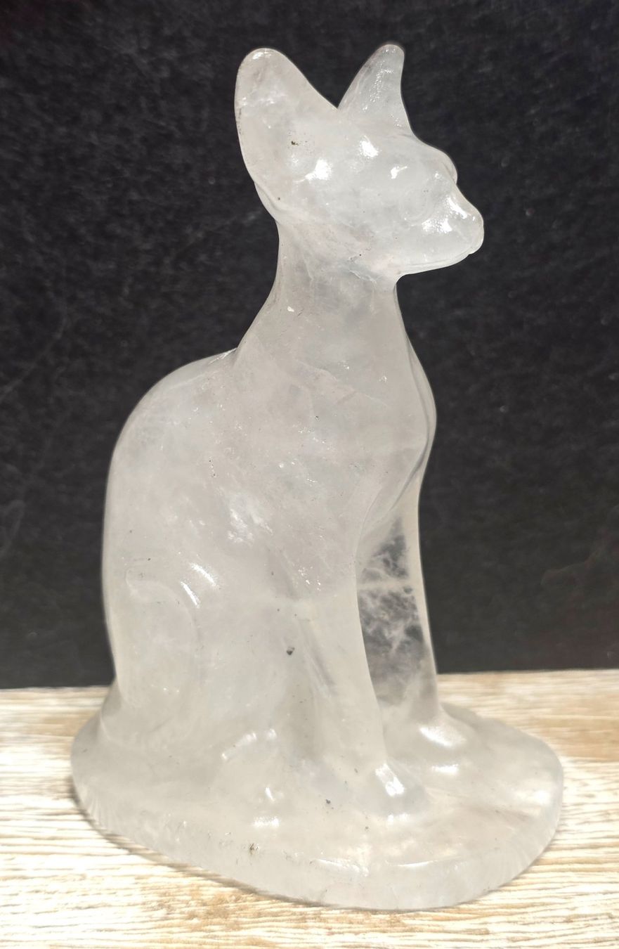 Minerali & Pietre curative: Bergkristall Sphinx Katze 133g – Nuovo e nell'imballaggio originale da Matzingen venduto da Shay_Crystalz