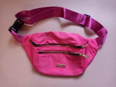 Gürteltasche rosa Doppelreissverschluss - Sac banane rose