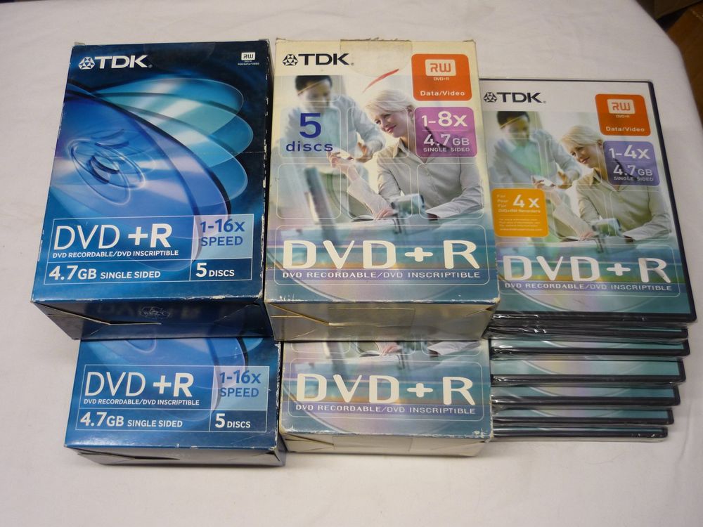 27 Neu OVP - TDK DVD+ R Rohlinge + Bluray HD (Neu und originalverpackt ...