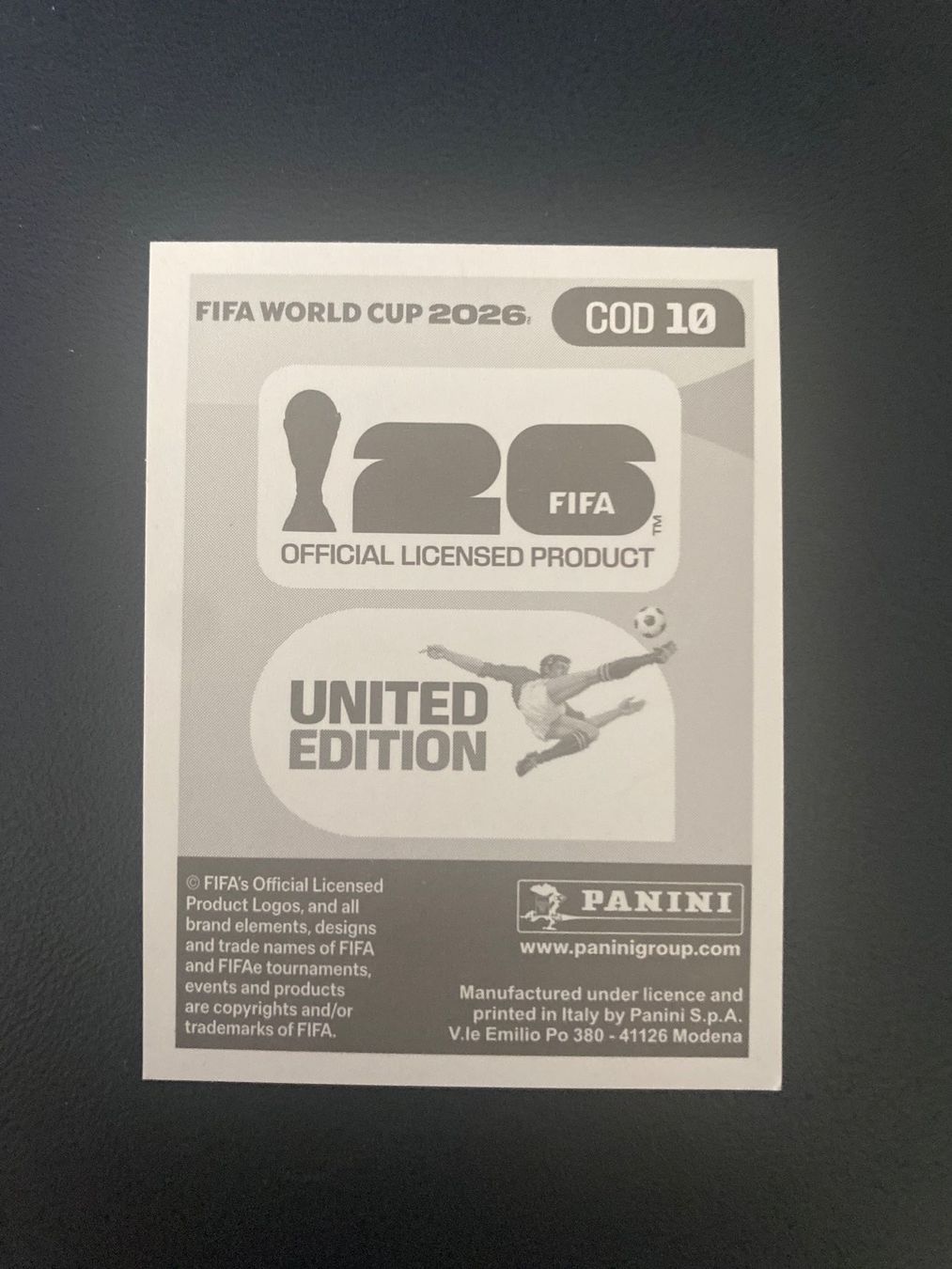 Panini Sammelbilder & Trading cards: Panini FIFA World Cup Sticker COD 10 – Neu (gemäss Beschreibung) aus Glattbrugg von riseca 1
