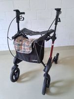 TOPRO Troja Rollator 2G M in rot mit Einkaufstasche