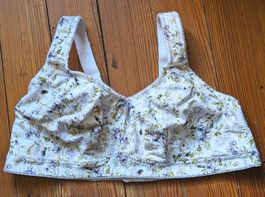 BPC : Soutien-gorge en coton blanc fleuri  105 C, NEUF