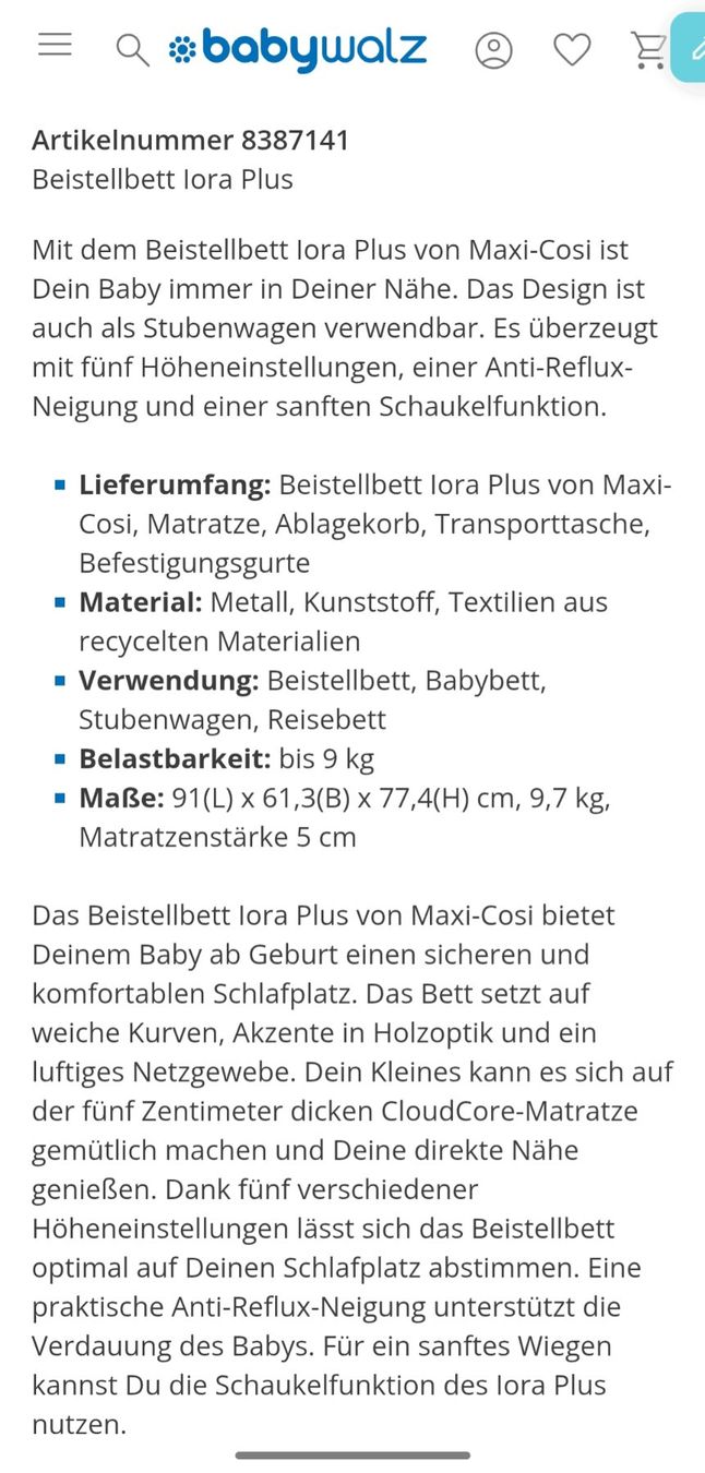 Lits: Beistellbett Lora Plus graphite – D'occasion à Zürich par AlyaaG 4