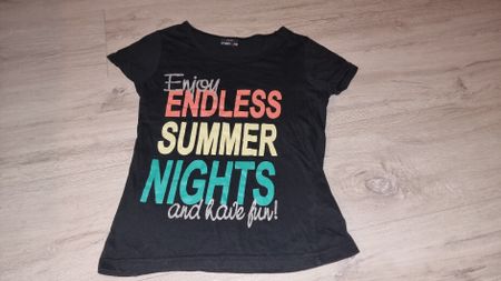 Cooles T-Shirt Gr. 134/140 Crash One schwarz Sommer-Look