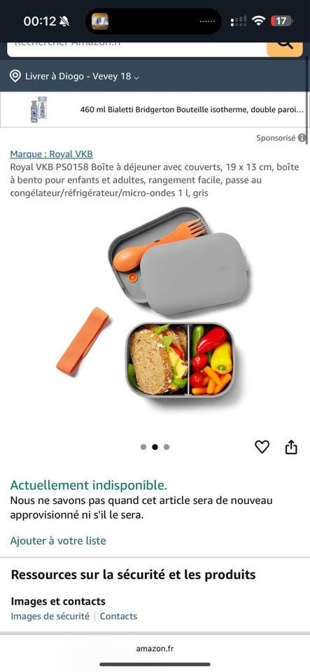 Behälter & Ähnliches: Royal VKB boîte à lunch grise – Neu (gemäss Beschreibung) aus Vevey von diogodasilva_ 2