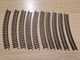 Minitrix 10 x 4922 gebogenes gleis N