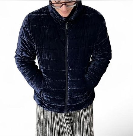 elegante Winter-Jacke in Samt mit Green Goose Label Gr. M/L