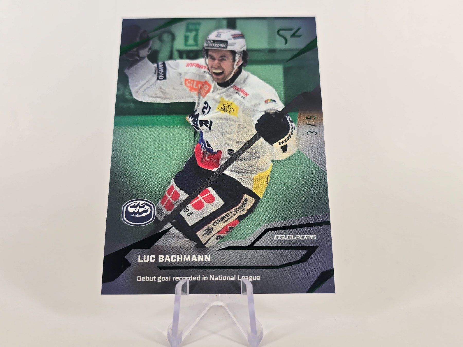 Sportzoo Carte collezionabili: Luc Bachmann – Debut Goal 3/5 – Usato da Beringen venduto da Candrox__