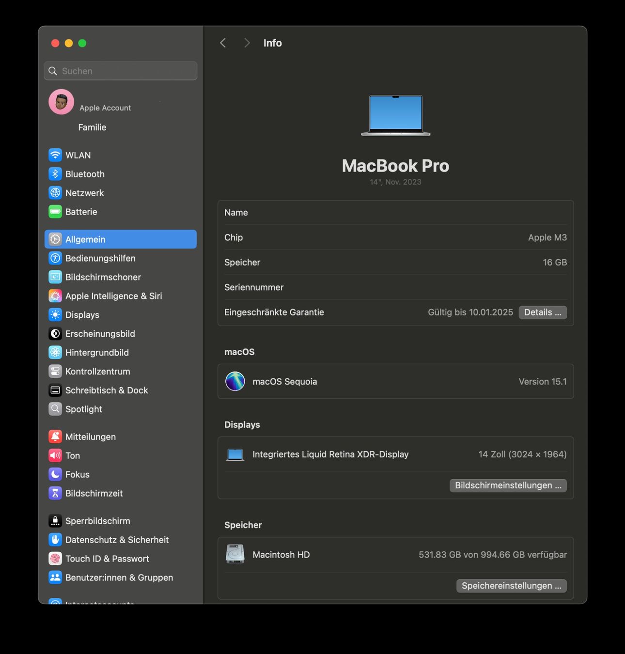 Apple Notebook: Apple MacBook Pro 14" M3 - Top Zustand! – Nuovo (secondo la descrizione) da Gümmenen venduto da MyIDevice 4