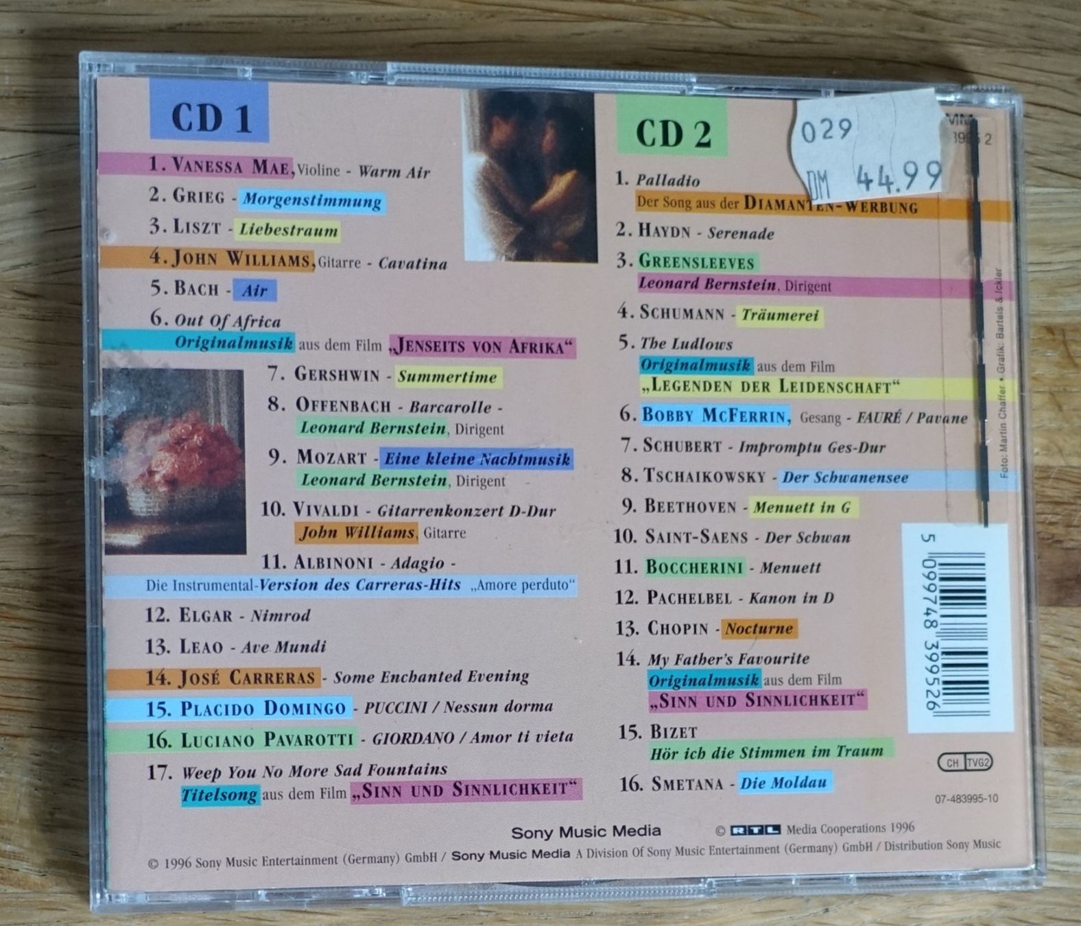 CD: KuschelKlassik 1 (2 CDs) - F32 – Usato da Sessa venduto da fraenklishop 1