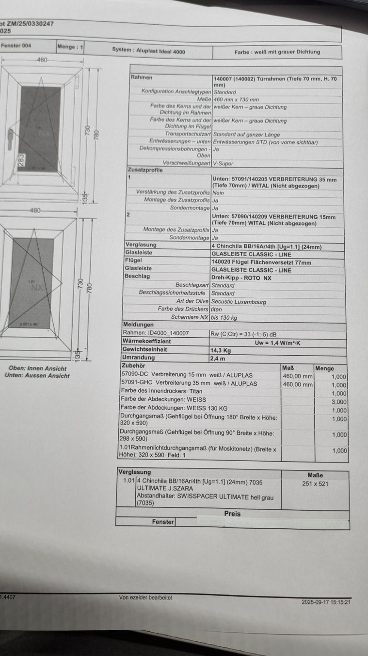 Finestre: Fenster IDEAL 4000 – Nuovo (secondo la descrizione) da Balsthal venduto da preis.wert 1