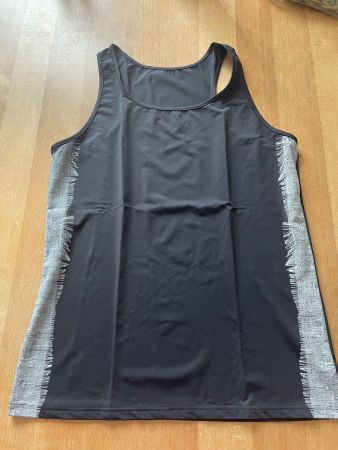 Bruno Banani Sport-Shirt ärmellos, schwarz, Gr. 44