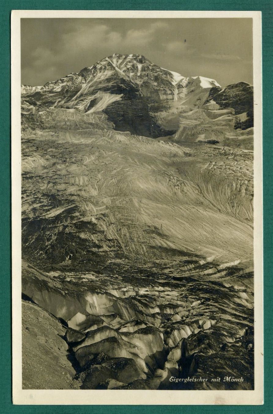 Cartoline postali: Eigergletscher mit Mönch, ungelaufen, ca. 1928 – Usato da Sargans venduto da Hausi1951