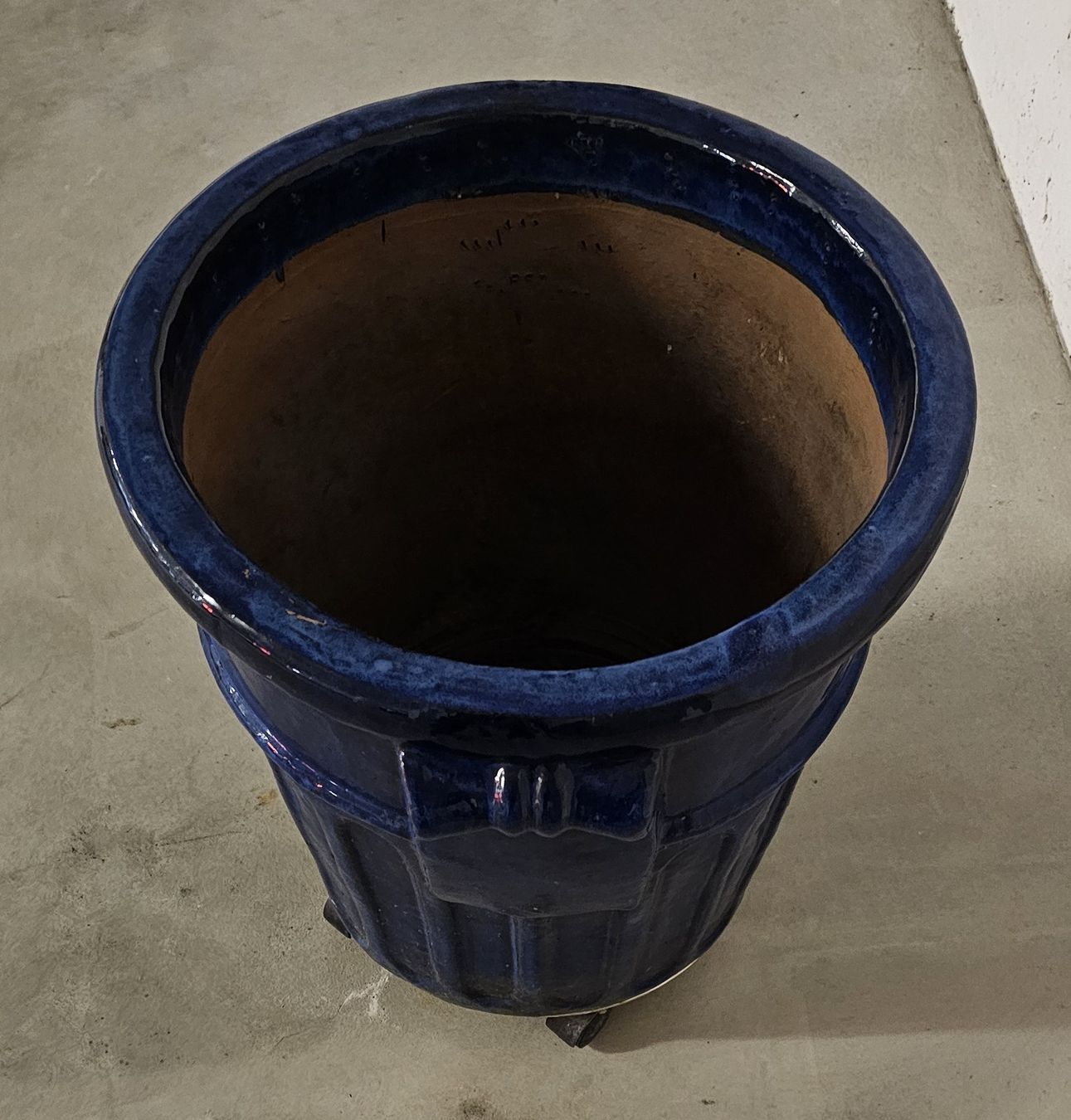 Vasi per fiori: Grosser blauer Keramikblumentopf – Usato da Staffelbach venduto da Ddado01 3