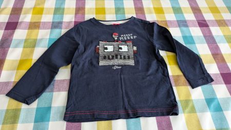 s Oliver Langarmshirt - Roboter mit Wende-Pailetten - 92/98