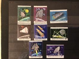 1964 Ungarn Satz Weltraumforschung Michel Nr. 1991-98, *