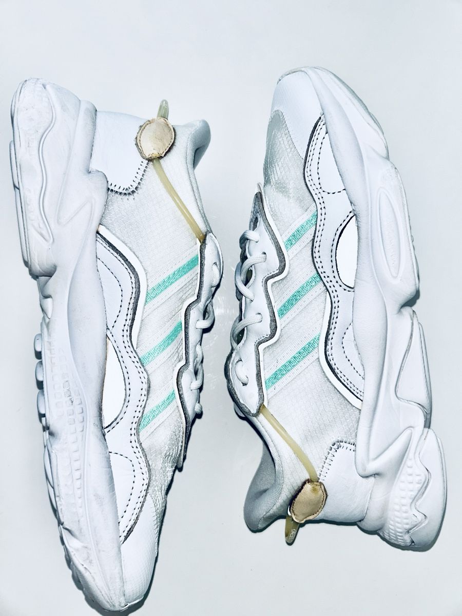 Adidas Scarpe da uomo: Adidas Ozweego sneakers 40.5 White/Pulse Mint/Sand Strata – Usato da Kilchberg ZH venduto da malibubeach 5