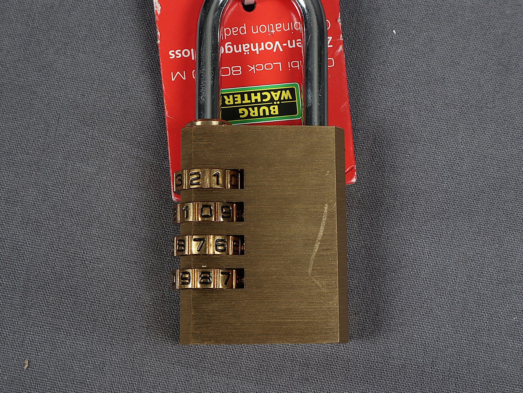 Schlösser: BURGWÄCHTER Zahlen-Vorhängeschloss – Neu und originalverpackt aus Steinen von Restwert_Steinen 5