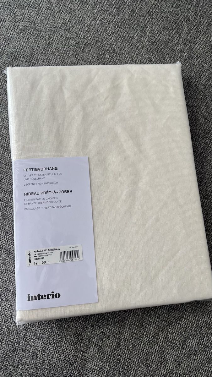Interio Vorhänge: NEU Interio Fertigvorhang 140x250cm, 100% Leinen – Neu und originalverpackt aus Zürich von xsy_s55s 1
