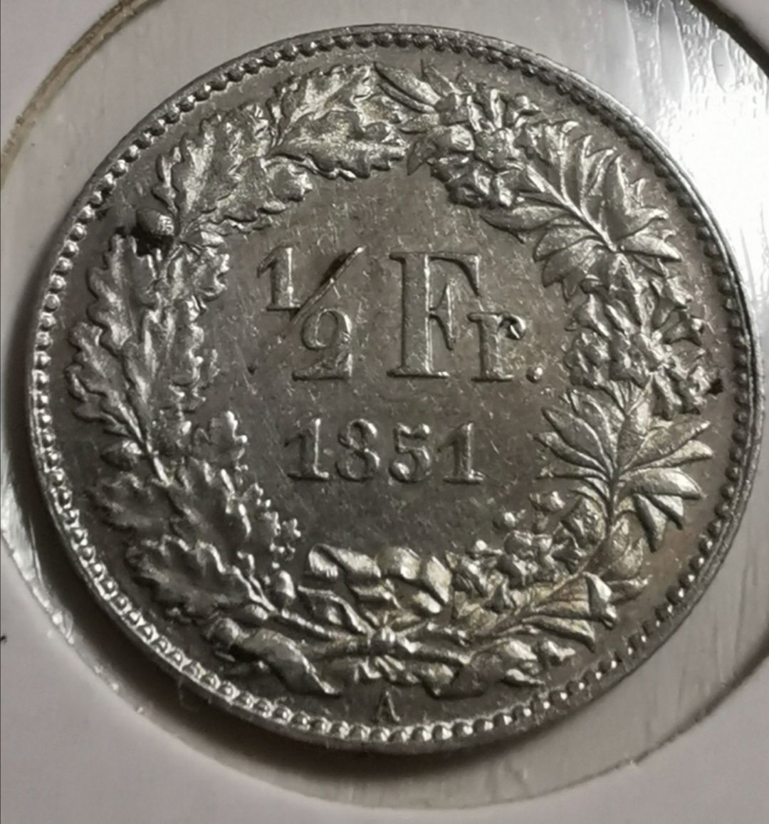 Tutti le monete: 50 Rappen 1851 Silber – Usato da Zürich venduto da turbopuz