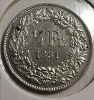 50 Rappen 1851 Silber