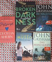 Bücher von John Grisham, Cecilia Ahern, M. O'Keeffe und Muss