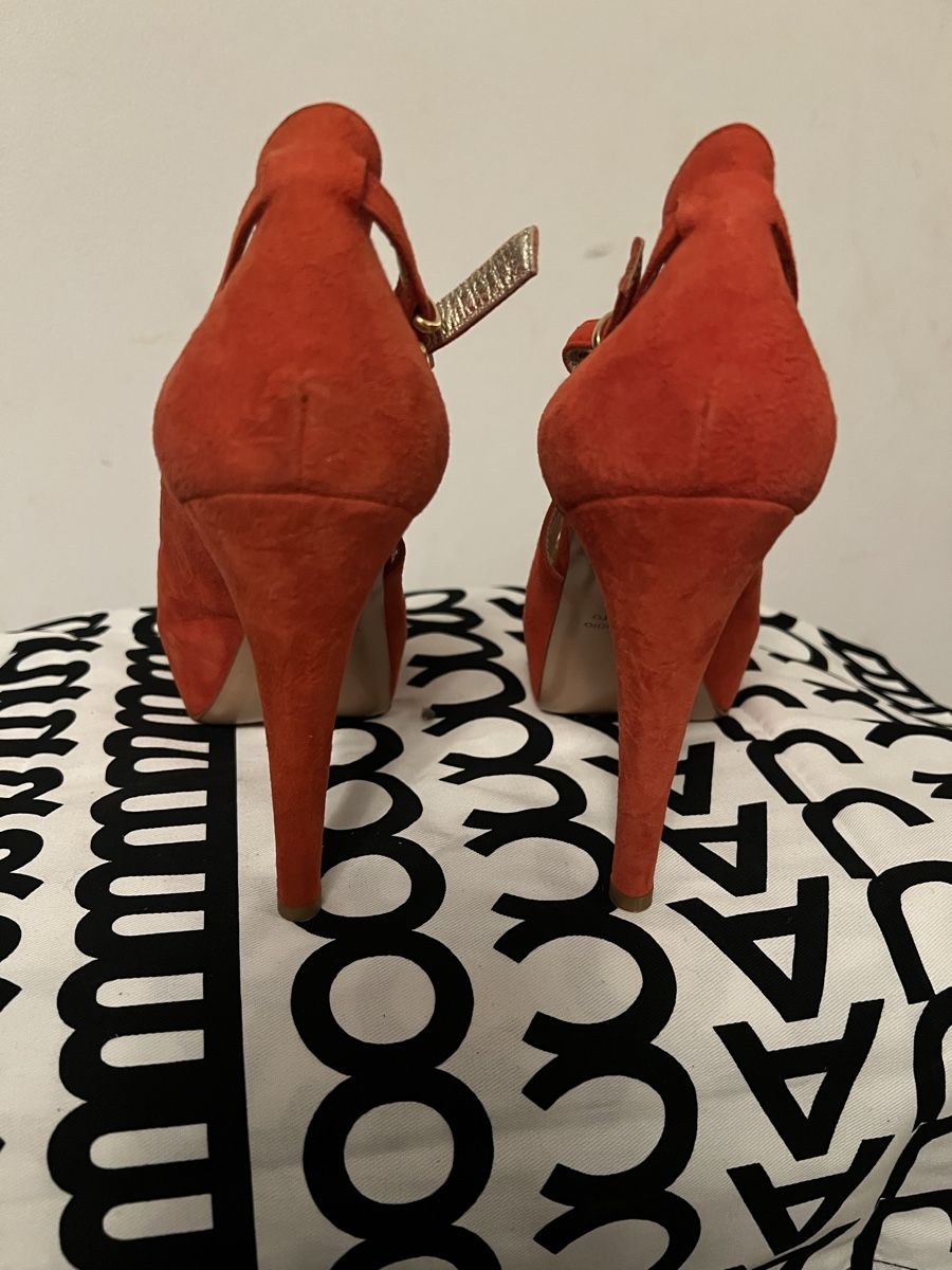 Scarpe da donna: Escarpins ouverts rouge Ann Tuil, taille 37.5 – Usato da Arvillard (Salins) venduto da mental0mystique 3