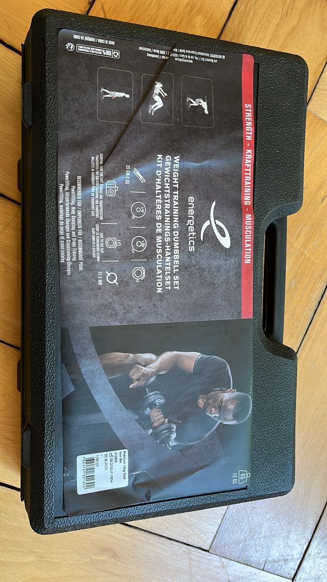 Hanteln & Gewichte: Adjustable Dumbbell Set Energetics 10kg Weight Training – Gebraucht aus Zürich von lor_v6pq 1
