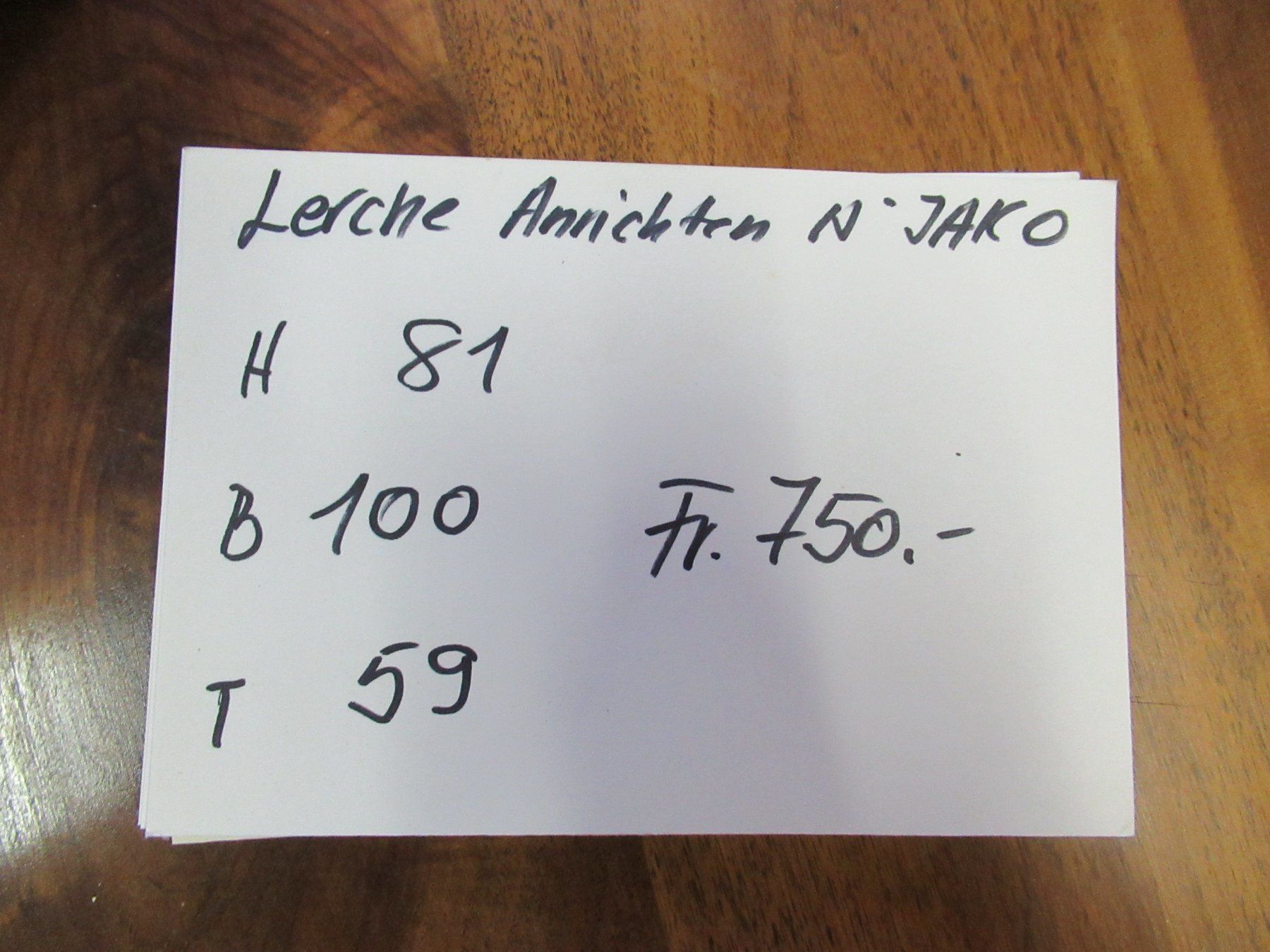 Cassettiere: Anrichte (Lerchenholz) – Usato da Berg SG venduto da Pizza58 9