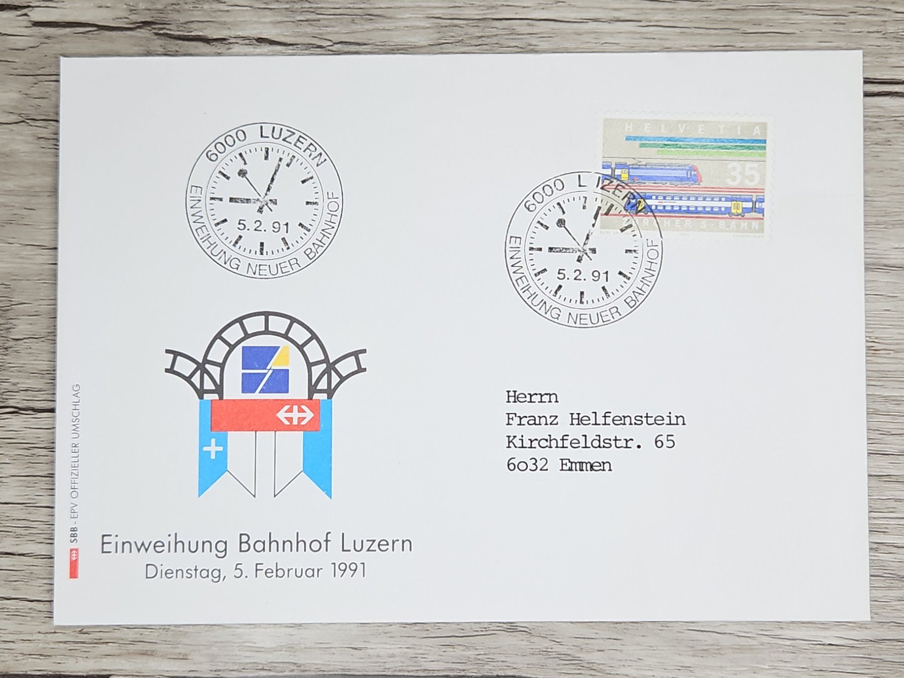 Tutti i francobolli: CL03 Enveloppe + Timbre Suisse 1991 – Usato da Cousset venduto da Patrick_Collections